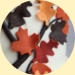 Fall Leaves & Branches Wedding cake